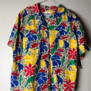 Vintage NWT Jordache Multicolor Floral Shirt
